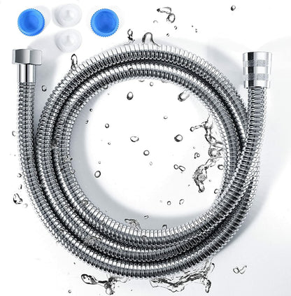 Premium 3-Meter 118 Inch Flexible Stainless Steel Shower Hose - Extra Long