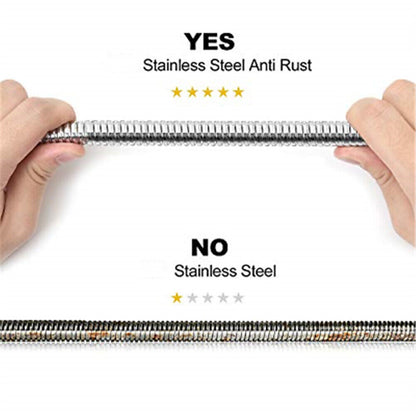 Premium 3-Meter 118 Inch Flexible Stainless Steel Shower Hose - Extra Long